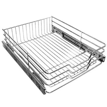 GAVETA FRUTEIRA CROMADO 500 C/TRILHO 470X110X450MM